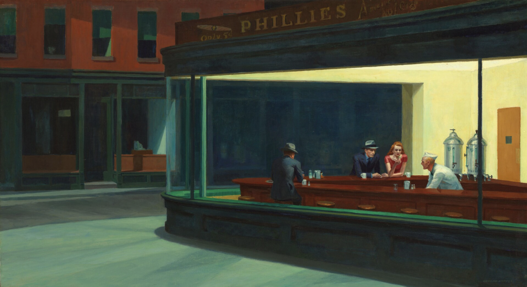 Illustration for the article Edward Hopper: The Geometry of Silence and Unscripted Connections