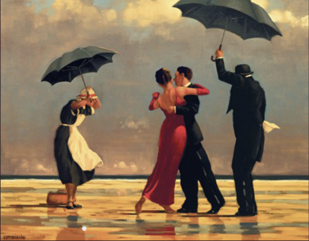 Illustration for the article Jack Vettriano: The Elegance of Suspended Time
